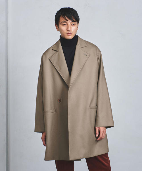 AURALEE(オーラリー)の「<AURALEE(オーラリー)> LT MLTN O/COAT(その他アウター・メンズ・ネイビー/ベージュ・5/3/4)」の2枚目の写真