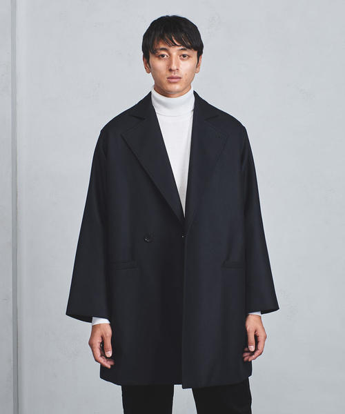 AURALEE(オーラリー)の「<AURALEE(オーラリー)> LT MLTN O/COAT(その他アウター・メンズ・ネイビー/ベージュ・5/3/4)」の1枚目の写真