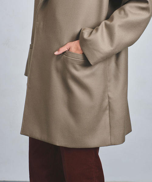 AURALEE(オーラリー)の「<AURALEE(オーラリー)> LT MLTN O/COAT(その他アウター・メンズ・ネイビー/ベージュ・5/3/4)」の15枚目の写真