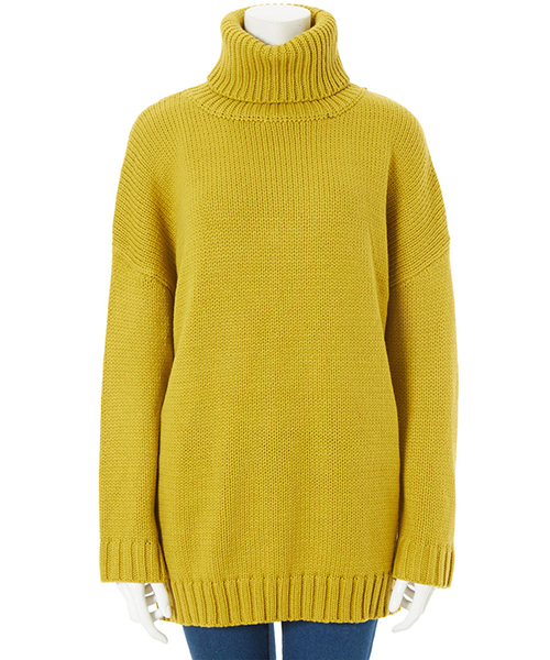 fifth（フィフス）の「オフタートルオーバーサイズニット（ニット/セーター・レディース・レッド/イエロー/グリーン/ブラウン・MEDIUM）」の14枚目の写真