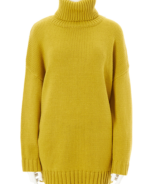 fifth（フィフス）の「オフタートルオーバーサイズニット（ニット/セーター・レディース・レッド/イエロー/グリーン/ブラウン・MEDIUM）」の7枚目の写真