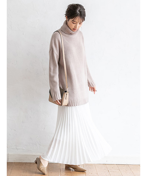 fifth（フィフス）の「オフタートルオーバーサイズニット（ニット/セーター・レディース・レッド/イエロー/グリーン/ブラウン・MEDIUM）」の18枚目の写真