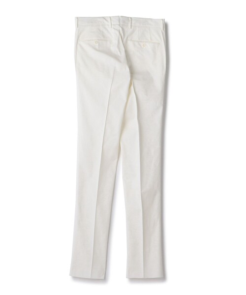 SHIPS（シップス）の「SD: 【ノープリ―ツ】 コットン ソリッド バーズアイ ドレス パンツ (ホワイト)（その他パンツ・メンズ・ホワイト・44/46/48/50/42/52）」の2枚目の写真