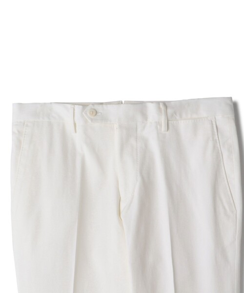 SHIPS（シップス）の「SD: 【ノープリ―ツ】 コットン ソリッド バーズアイ ドレス パンツ (ホワイト)（その他パンツ・メンズ・ホワイト・44/46/48/50/42/52）」の3枚目の写真