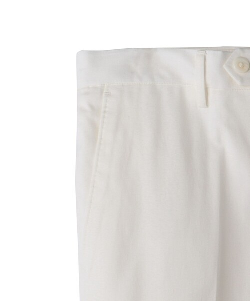 SHIPS（シップス）の「SD: 【ノープリ―ツ】 コットン ソリッド バーズアイ ドレス パンツ (ホワイト)（その他パンツ・メンズ・ホワイト・44/46/48/50/42/52）」の4枚目の写真
