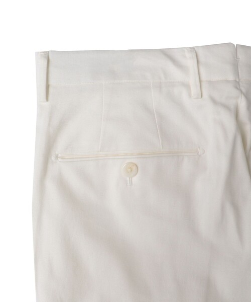 SHIPS（シップス）の「SD: 【ノープリ―ツ】 コットン ソリッド バーズアイ ドレス パンツ (ホワイト)（その他パンツ・メンズ・ホワイト・44/46/48/50/42/52）」の5枚目の写真