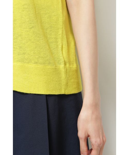 NATURAL BEAUTY BASIC（ナチュラルビューティーベーシック）の「ウォッシャブルリネンプルオーバー（ニット/セーター・レディース・ベージュ/ブラウン/イエロー/ブルー・MEDIUM）」の17枚目の写真