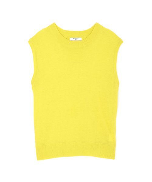 NATURAL BEAUTY BASIC（ナチュラルビューティーベーシック）の「ウォッシャブルリネンプルオーバー（ニット/セーター・レディース・ベージュ/ブラウン/イエロー/ブルー・MEDIUM）」の14枚目の写真