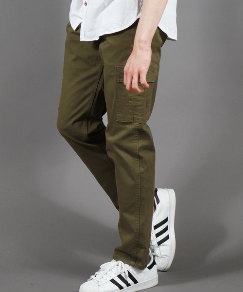 OUTDOOR PRODUCTS(アウトドアプロダクツ)の「OUTDOOR チノストレッチカーゴパンツ(チノパンツ・メンズ・ブラック/ベージュ/カーキ・79/91/76/82/85/88)」の3枚目の写真