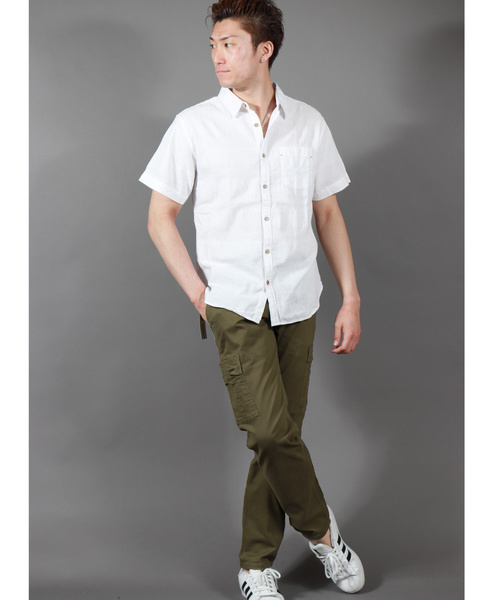 OUTDOOR PRODUCTS(アウトドアプロダクツ)の「OUTDOOR チノストレッチカーゴパンツ(チノパンツ・メンズ・ブラック/ベージュ/カーキ・79/91/76/82/85/88)」の9枚目の写真