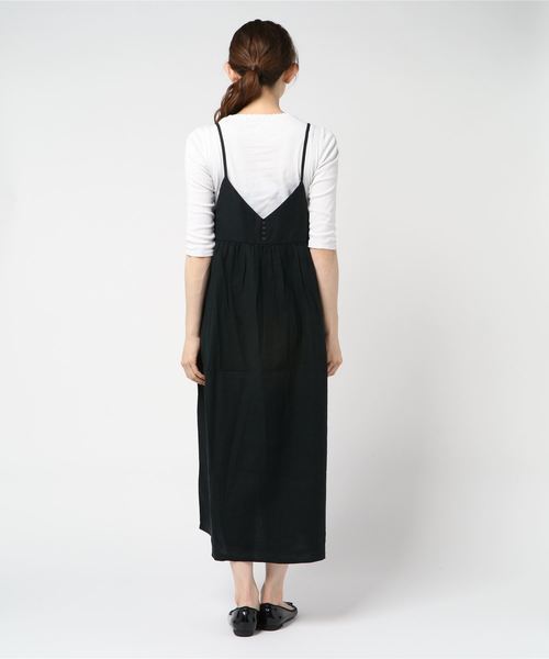 Samansa Mos2(サマンサ モスモス)の「麻レーヨンキャミワンピース(ワンピース)」 WEAR Samansa Mos2(サマンサ モスモス)の「麻レーヨンキャミワンピース(ワンピース)」 WEAR