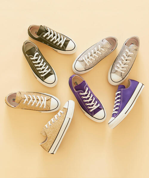 CONVERSE（コンバース）の「＜CONVERSE（コンバース）＞∴ALL STAR 100 LOW オールスター スニーカー ◆（スニーカー・レディース・ブラック/オリーブ/パープル・25cm/23.5cm/23cm/24.5cm/24cm）」の14枚目の写真