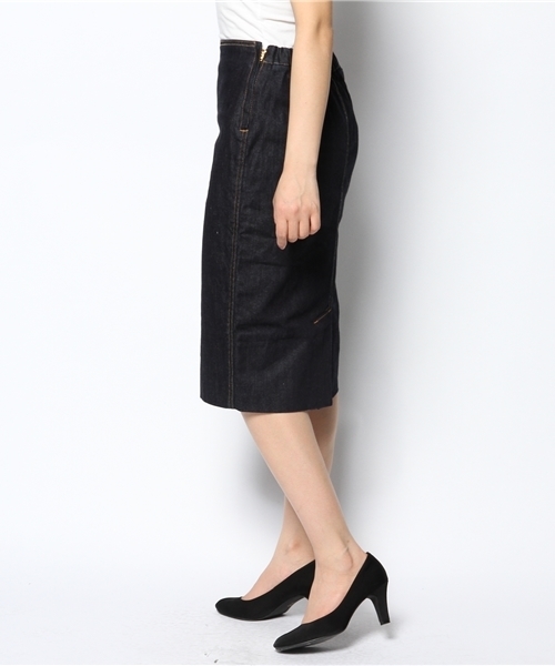 RIVE DROITE（リヴドロワ）の「デニムタイトSK（スカート・レディース・ブルー・38）」の2枚目の写真
