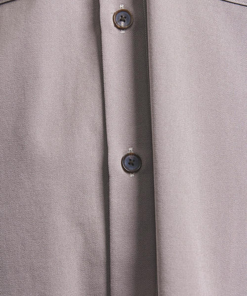 AURALEE(オーラリー)の「<AURALEE(オーラリー)> ウール ギャバ シャツ■■■(シャツ/ブラウス・メンズ・ベージュ/ブラック・5/3/4)」の9枚目の写真