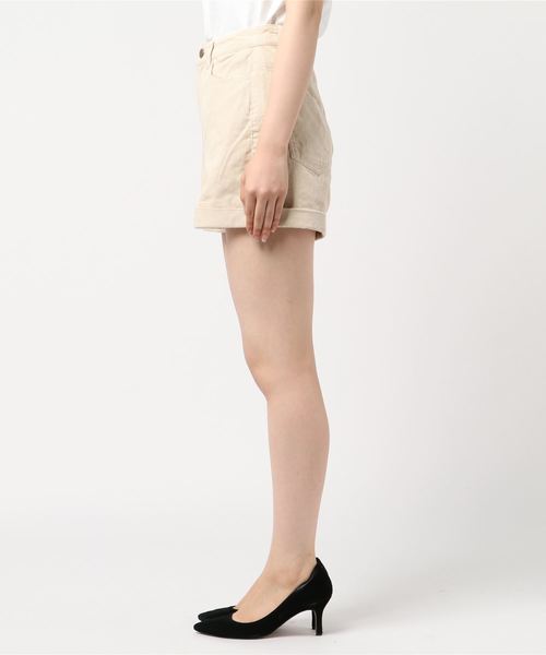 WEGO（ウィゴー）の「WEGO/コーデュロイハイウエストショートパンツ（その他パンツ・レディース・ブラック/アイボリー/キャメル/ワイン/ライトグレー・SMALL/MEDIUM/LARGE/X-SMALL）」の6枚目の写真
