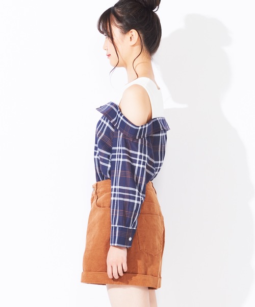 WEGO（ウィゴー）の「WEGO/コーデュロイハイウエストショートパンツ（その他パンツ・レディース・ブラック/アイボリー/キャメル/ワイン/ライトグレー・SMALL/MEDIUM/LARGE/X-SMALL）」の10枚目の写真