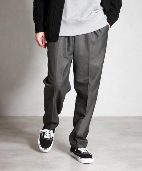EDIFICE（エディフィス）の「【CELLARDOOR イージーパンツ ALFRED / アルフレッド】（その他パンツ・メンズ・ブラック/ライトグレー/カーキ/ネイビー・44/46/48）」の2枚目の写真