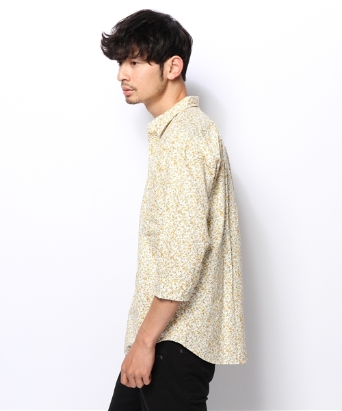 OUTLET（アウトレット）の「【Ciaopanic】小花7分レギュラーSHT（シャツ/ブラウス・メンズ・イエロー・LARGE/MEDIUM）」の3枚目の写真
