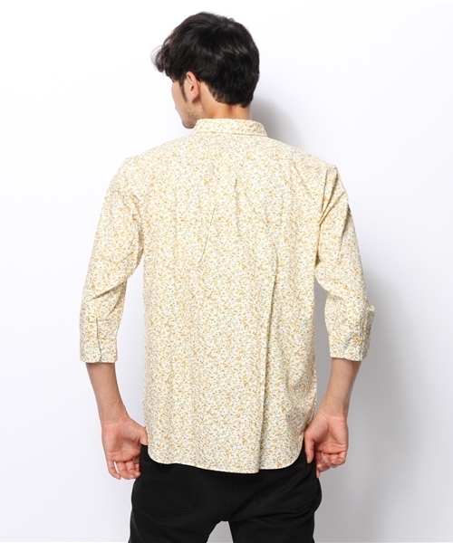 OUTLET（アウトレット）の「【Ciaopanic】小花7分レギュラーSHT（シャツ/ブラウス・メンズ・イエロー・LARGE/MEDIUM）」の4枚目の写真