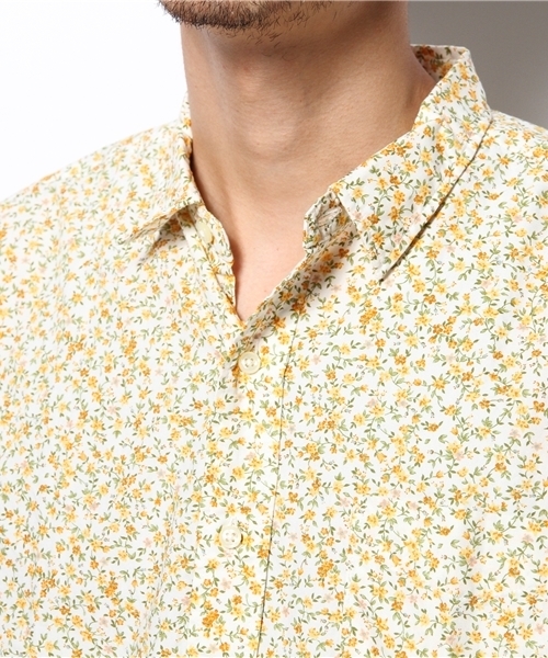 OUTLET（アウトレット）の「【Ciaopanic】小花7分レギュラーSHT（シャツ/ブラウス・メンズ・イエロー・LARGE/MEDIUM）」の5枚目の写真