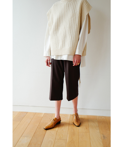 CLANE（クラネ）の「CABLE KNIT VEST（ニット/セーター・レディース・ブラック/ベージュ/アイボリー・1/2）」の22枚目の写真