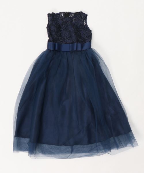 Catherine Cottage(キャサリンコテージ)の「デコルテシースルー レースロングドレス(ドレス・キッズ・ベージュ/ネイビー/レッド/グリーン/サックスブルー/イエロー/ピンク/ライラック・110/120/130/140/150/160)」の19枚目の写真