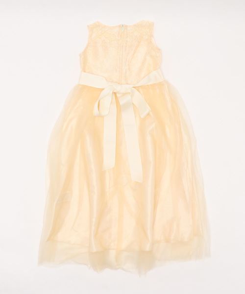 Catherine Cottage(キャサリンコテージ)の「デコルテシースルー レースロングドレス(ドレス・キッズ・ベージュ/ネイビー/レッド/グリーン/サックスブルー/イエロー/ピンク/ライラック・110/120/130/140/150/160)」の22枚目の写真