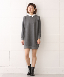 Kastane | 【Kastane】重ね着風裏毛ワンピース(ワンピース)