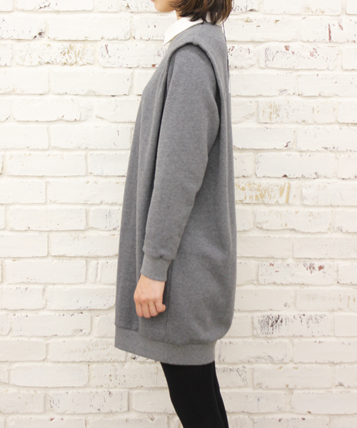 Kastane(カスタネ)の「【Kastane】重ね着風裏毛ワンピース(ワンピース・レディース・グレー/ネイビー/レッド・FREE)」の7枚目の写真