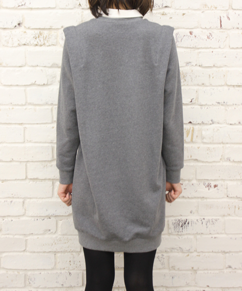 Kastane(カスタネ)の「【Kastane】重ね着風裏毛ワンピース(ワンピース・レディース・グレー/ネイビー/レッド・FREE)」の8枚目の写真