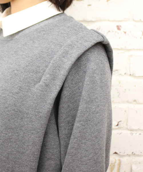 Kastane(カスタネ)の「【Kastane】重ね着風裏毛ワンピース(ワンピース・レディース・グレー/ネイビー/レッド・FREE)」の9枚目の写真