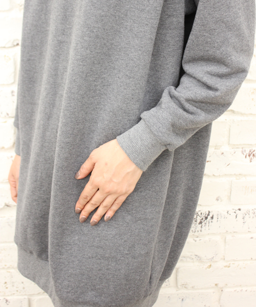 Kastane(カスタネ)の「【Kastane】重ね着風裏毛ワンピース(ワンピース・レディース・グレー/ネイビー/レッド・FREE)」の11枚目の写真