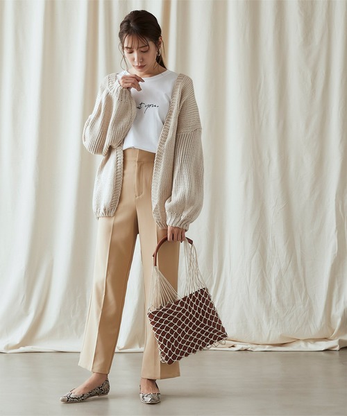 titivate(ティティベイト)の「センタープレスフレアパンツ(その他パンツ・レディース・ブラック/ベージュ/グリーン系その他/ダークオレンジ・M)」の13枚目の写真