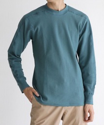 GREEN BOWL Rib Pleat Long Sleeve T-shirts/グリーンボウル リブ プリーツ ロング スリーブ Tシャツ