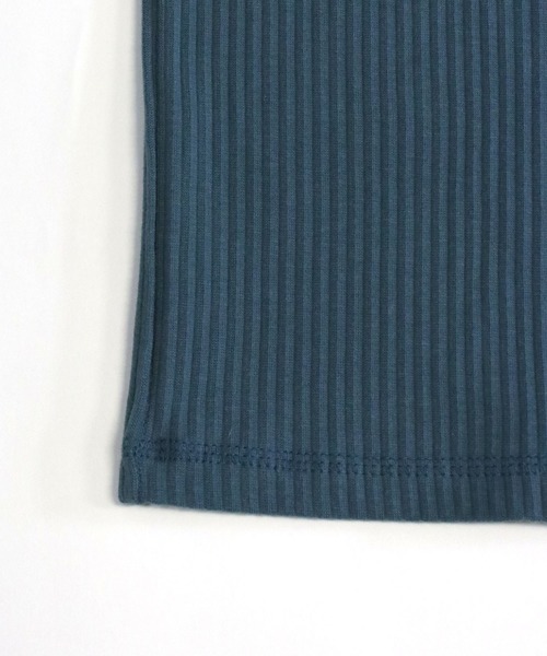 GREEN BOWL(グリーンボウル)の「GREEN BOWL Rib Pleat Long Sleeve T-shirts/グリーンボウル リブ プリーツ ロング スリーブ Tシャツ(Tシャツ/カットソー・メンズ・グリーン/オフホワイト・38/40)」の8枚目の写真