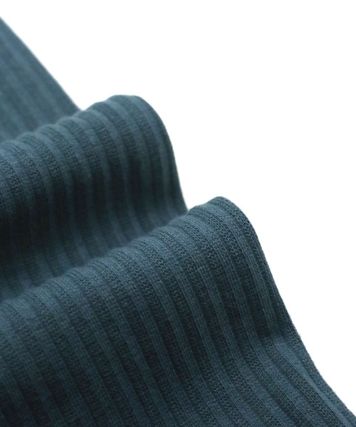 GREEN BOWL(グリーンボウル)の「GREEN BOWL Rib Pleat Long Sleeve T-shirts/グリーンボウル リブ プリーツ ロング スリーブ Tシャツ(Tシャツ/カットソー・メンズ・グリーン/オフホワイト・38/40)」の6枚目の写真