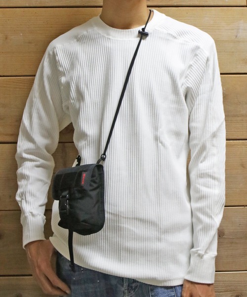 GREEN BOWL(グリーンボウル)の「GREEN BOWL Rib Pleat Long Sleeve T-shirts/グリーンボウル リブ プリーツ ロング スリーブ Tシャツ(Tシャツ/カットソー・メンズ・グリーン/オフホワイト・38/40)」の13枚目の写真