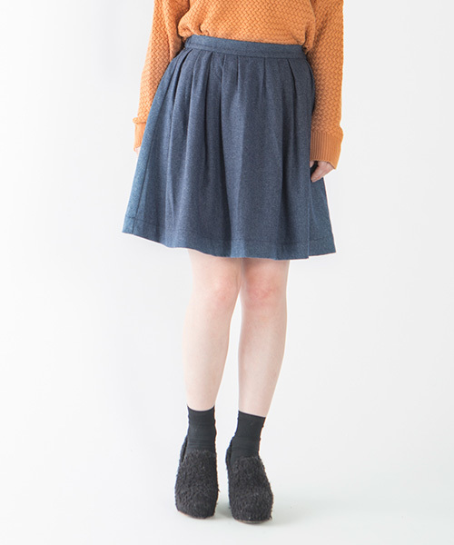 mystic（ミスティック）の「ウールタックスカート（スカート・レディース・ブラック/ピンク/ネイビー/グレー/チャコールグレー・ﾌﾘ-）」の5枚目の写真