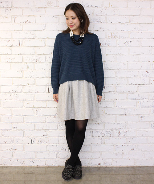 mystic（ミスティック）の「ウールタックスカート（スカート・レディース・ブラック/ピンク/ネイビー/グレー/チャコールグレー・ﾌﾘ-）」の19枚目の写真