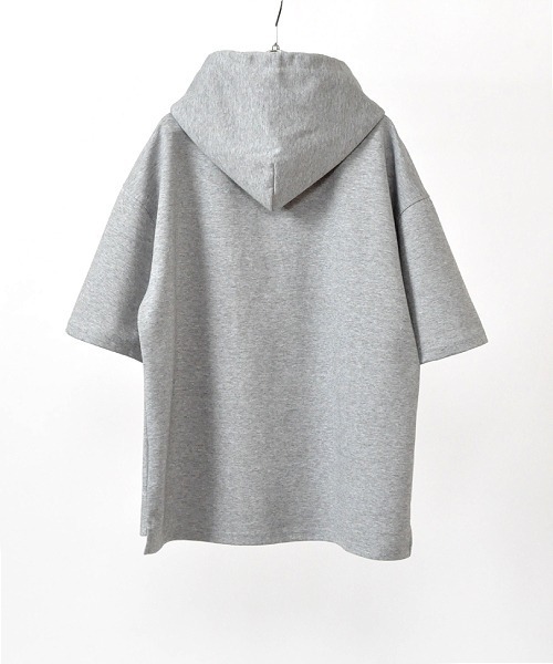 UP START（アップスタート）の「ポンチルーズシルエットハーフスリーブプルオーバーパーカー（パーカー・メンズ・グレイッシュベージュ/スモークピンク/グレー/ホワイト・MEDIUM/LARGE）」の18枚目の写真