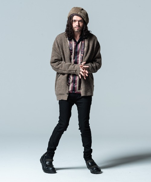 glamb（グラム）の「Oversize line cardigan / オーバーサイズライン 