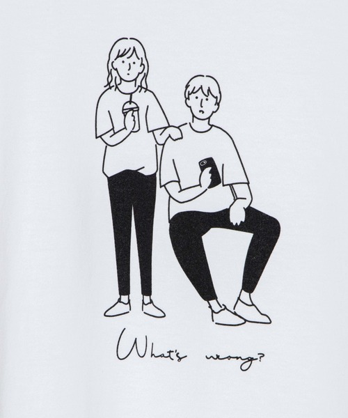 WEGO(ウィゴー)の「WEGO/ガールプリントTシャツ(Tシャツ/カットソー・レディース・ホワイト・SMALL/MEDIUM/LARGE)」の9枚目の写真