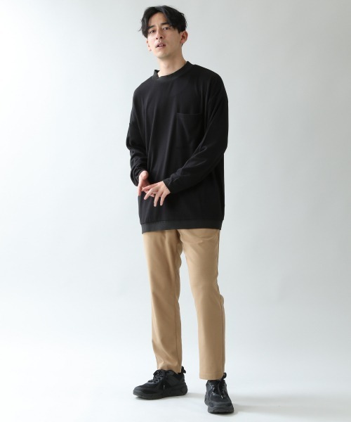 RAGEBLUE(レイジブルー)の「ポンチリブスーパーBIGロンT/894102(Tシャツ/カットソー・メンズ・ホワイト/ブラック/ブラウン・FREE)」の16枚目の写真