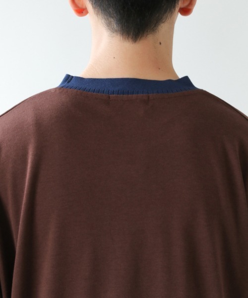 RAGEBLUE(レイジブルー)の「ポンチリブスーパーBIGロンT/894102(Tシャツ/カットソー・メンズ・ホワイト/ブラック/ブラウン・FREE)」の13枚目の写真