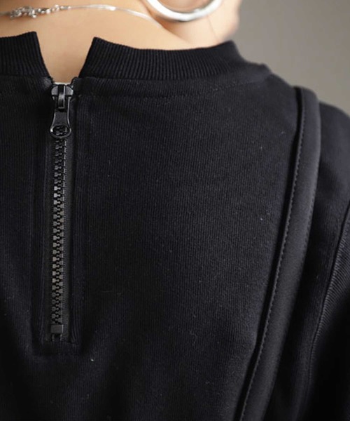 antiqua(アンティカ)の「トップス 甘すぎない程良い絶妙バランス。カジュアルに使える一着。(Tシャツ/カットソー・レディース・ブラウン系その他/ブラック/オフホワイト・FREE)」の9枚目の写真