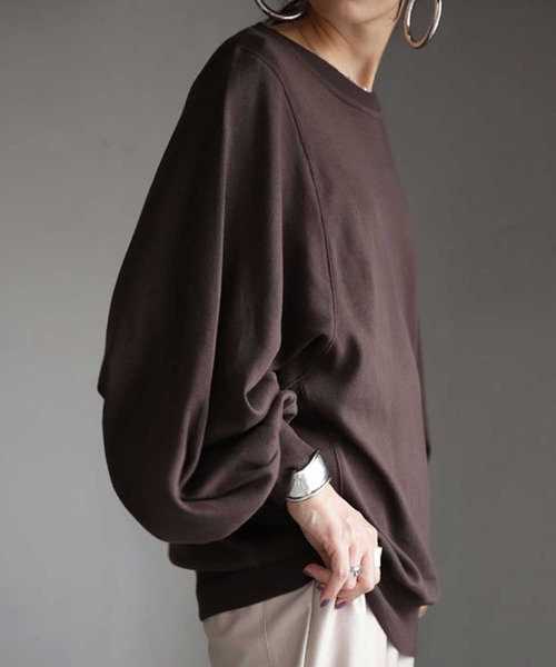 antiqua(アンティカ)の「トップス 甘すぎない程良い絶妙バランス。カジュアルに使える一着。(Tシャツ/カットソー・レディース・ブラウン系その他/ブラック/オフホワイト・FREE)」の13枚目の写真