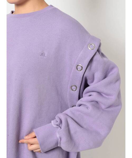 jouetie（ジュエティ）の「マルチWAYプルオーバー（スウェット・レディース・ブラック/グリーン/ラベンダー・MEDIUM）」の20枚目の写真