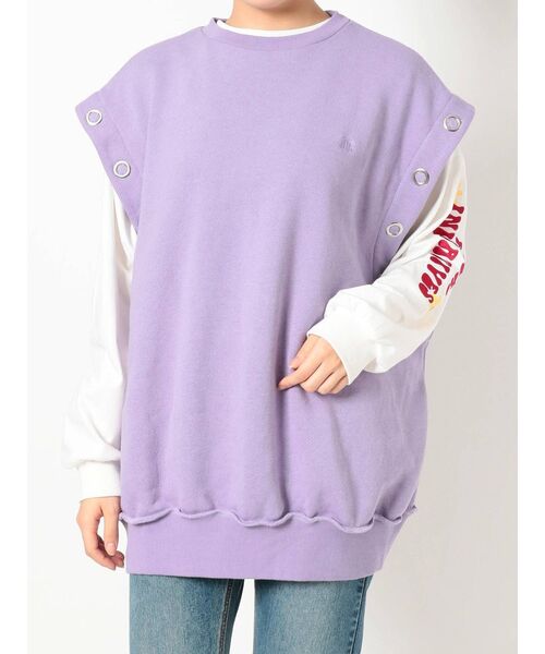 jouetie（ジュエティ）の「マルチWAYプルオーバー（スウェット・レディース・ブラック/グリーン/ラベンダー・MEDIUM）」の22枚目の写真