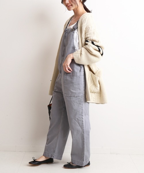 SLOBE IENA（スローブイエナ）の「サイドポケットオーバーオール【手洗い可能】◆（サロペット/オーバーオール・レディース・ブラック/グレー・36/38/40）」の20枚目の写真