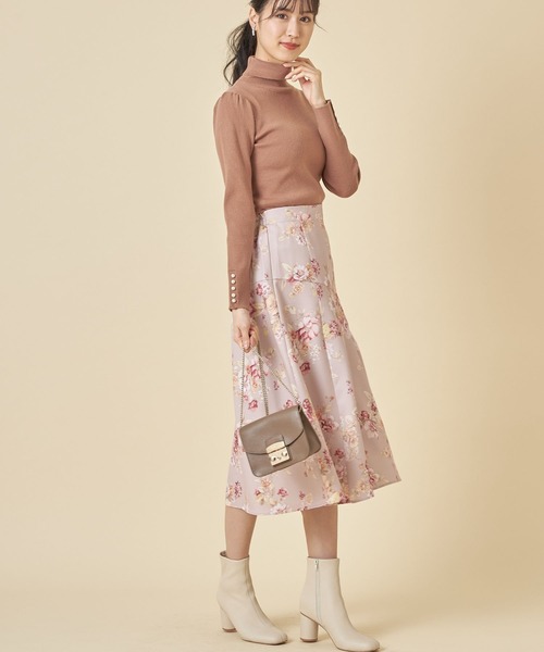 tocco closet(トッコ クローゼット)の「袖口パール付きタートルネックリブニットプルオーバー(ニット/セーター・レディース・ブラック/ブラウン/アイボリー・M)」の15枚目の写真